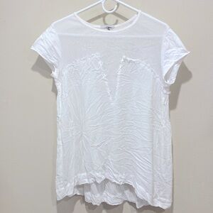 White summer blouse size small oversized